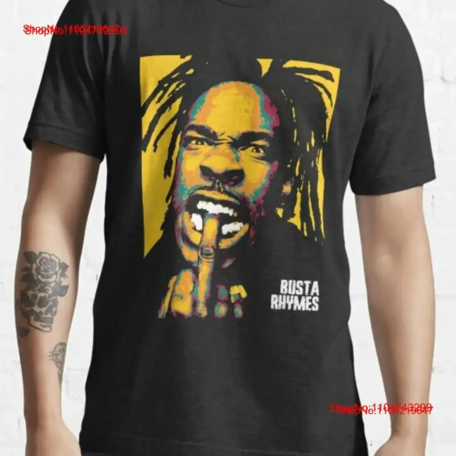 Busta Rhymes rapper black T shirt All sizes 3F174 vintage Washed Soft streetwear graphic Comfortable Stylish fashion vintage