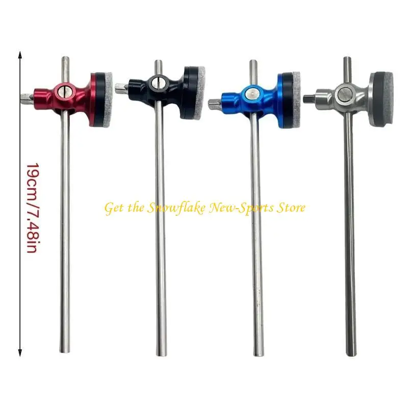 Einstellbare Bass Drum Pedal Beater Aluminium Legierung Hammer Kopf Kick Drum Fuß Pedal Beater Percussion Instrument Teile – Detail 6