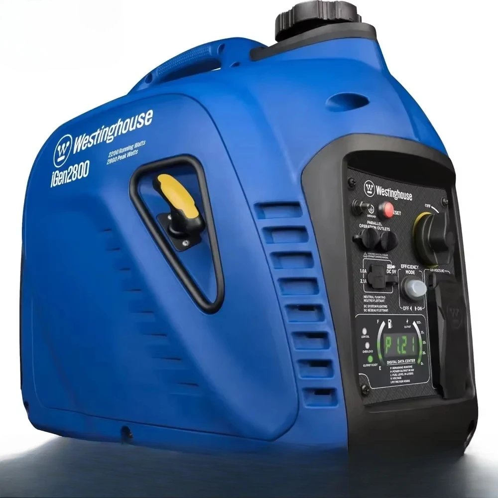 

Outdoor power equipment 2800 peak watt ultra quiet portable inverter generator, gas powered, can be connected in parallel