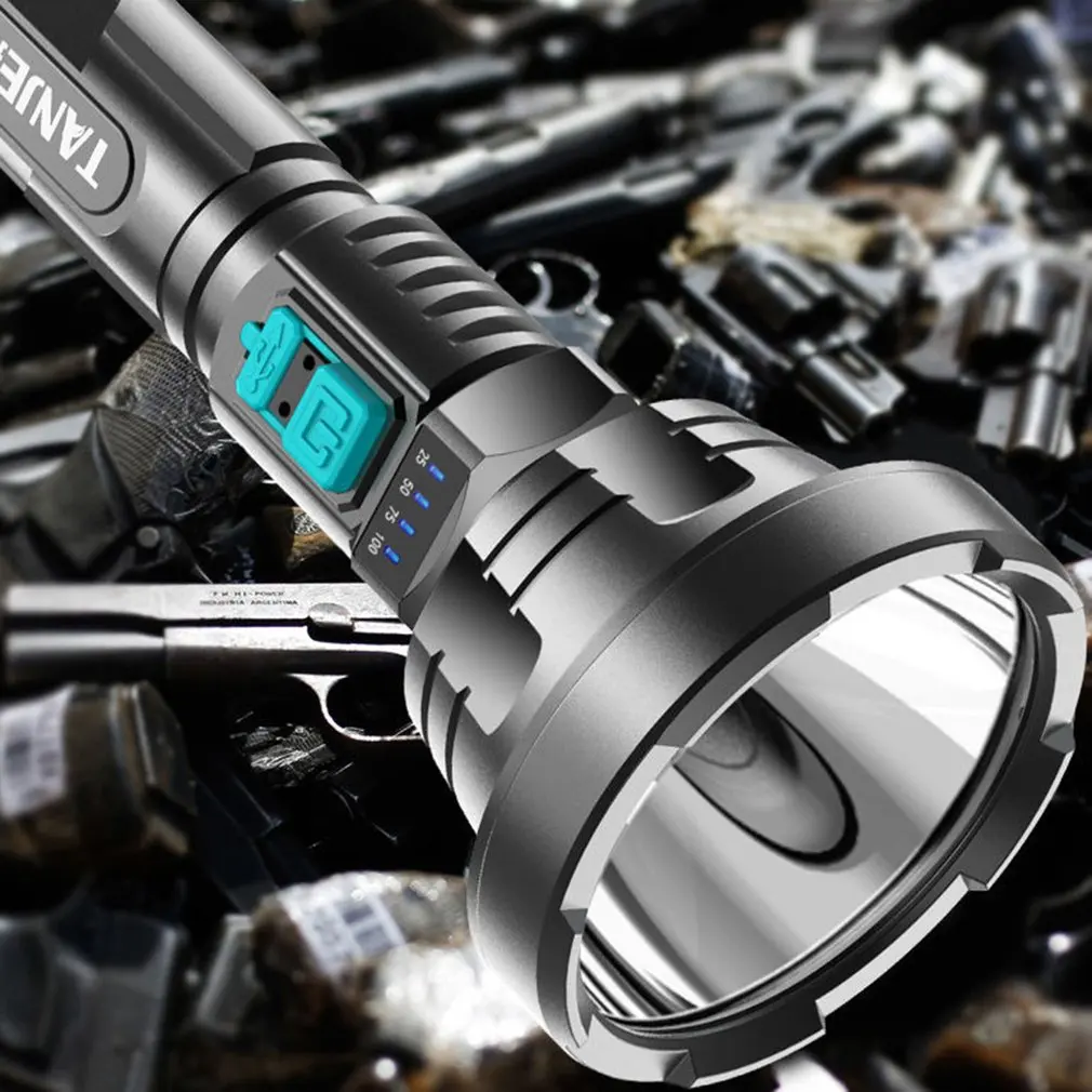 2024New Super Powerful LED Flashlight LED-OSL Torch USB Rechargeable Waterproof Lamp Ultra Bright Lantern Three Modes Flashlight