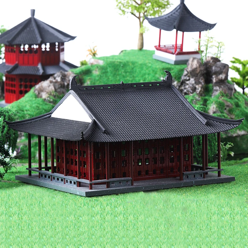 Chinese Style Antique Architectural Model Suzhou Garden Scene Sand Table Decorations Structural Decoration Toys Style Houses