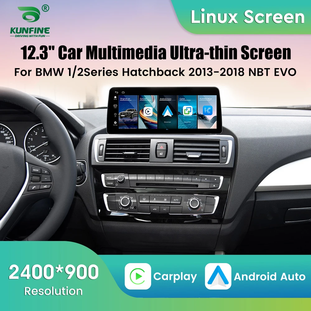 For BMW 1 Series 2 Series 2013-2018 NBT EVO Hatchback Linux Car Radio Multimedia Player GPS Navigation Wireless Carplay 12.3