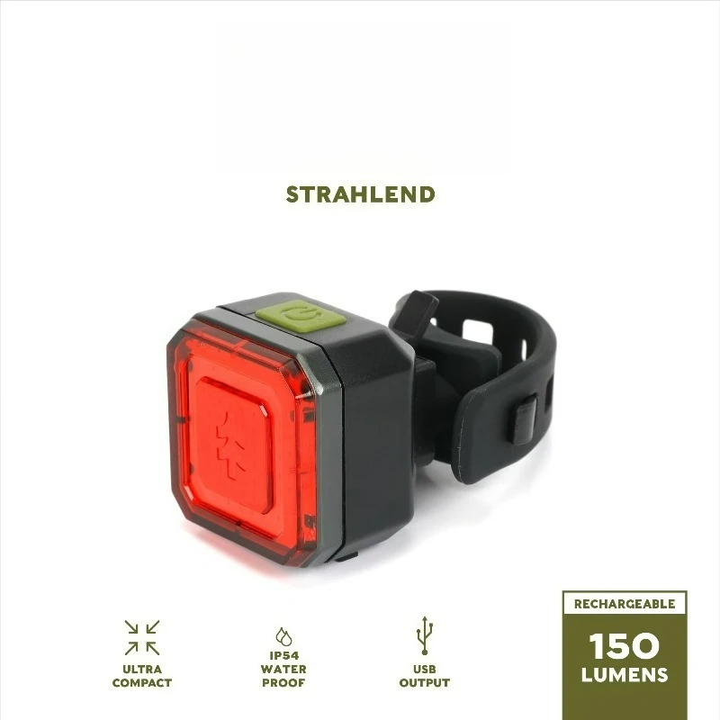 

Bike Rechargeable Taillight, 150 Lumens, IP54 Weatherproof, Multiple Modes, Bicycle
