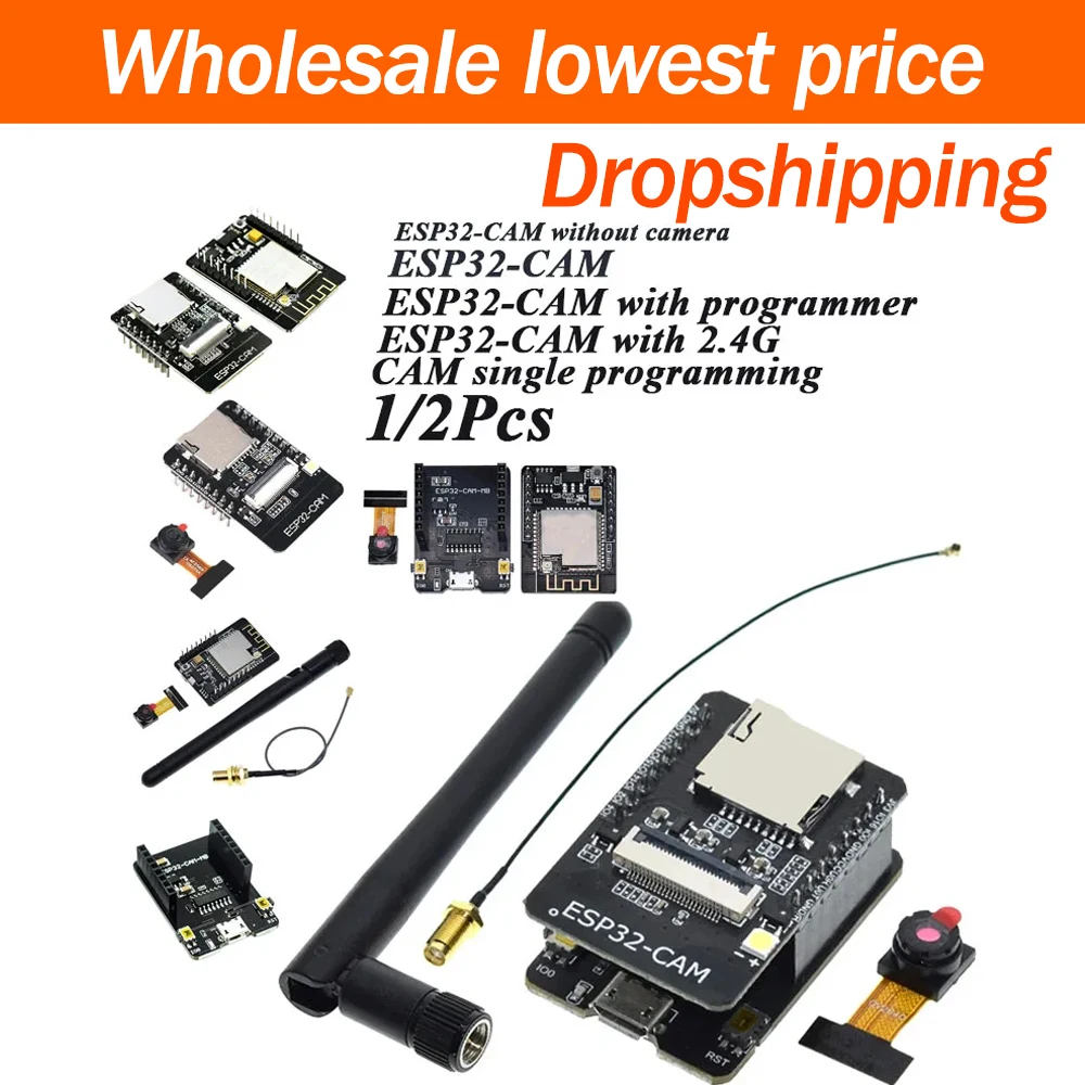 ESP32‑CAM Development Board With Built‑in OV2640 Camera Module WiFi Bluetooth Wireless Transceiver Image Capture DIY Project