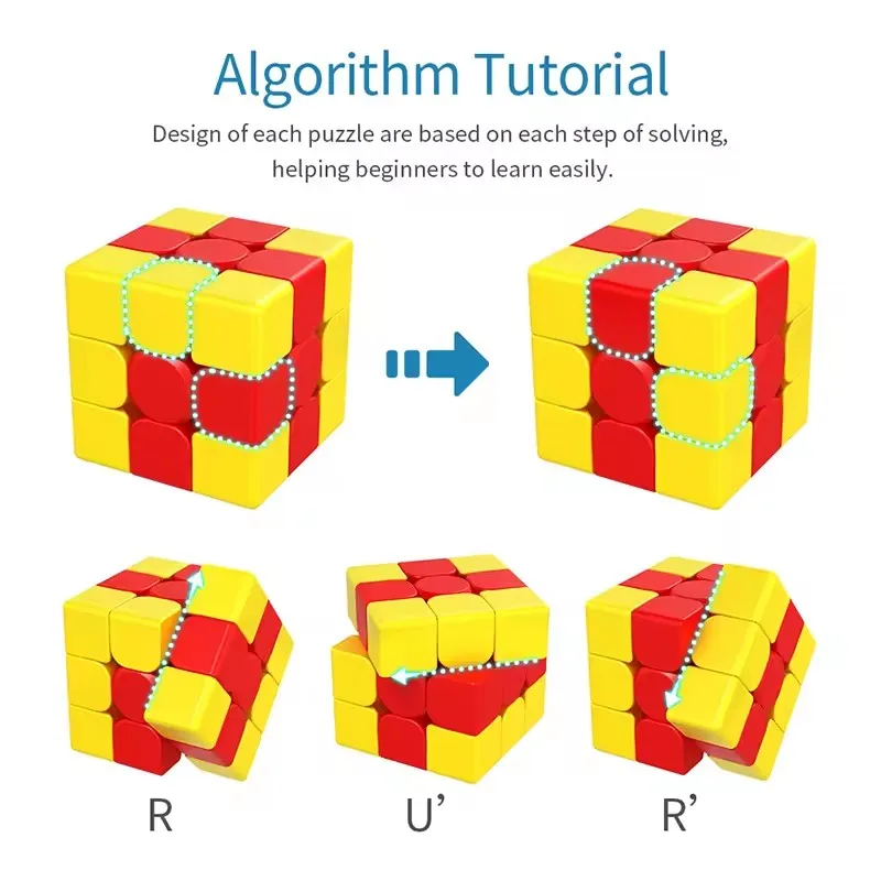 Moyu Unicornio/Pudding/IVY/Bumpy/Sandwich/Pequeño sombrero rojo cubo mágico conjunto cubos de velocidad rompecabezas Juguetes