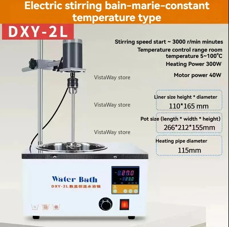 Электрическая водяная баня, 5 л, электрическая водяная баня с чернильным клеем, лабораторная водяная баня с постоянной температурой