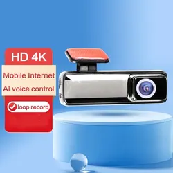 4k 1440P HD WiFi Kamera samochodowa DVR Kamera Wideo Automatyczny noktowizor WDR Sterowanie głosowe Bezprzewodowy tryb parkowania 24H