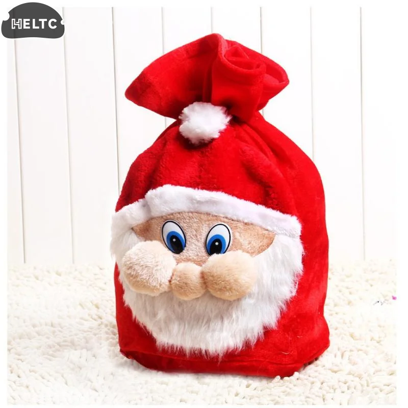 Sacco da Babbo Natale in velluto premium 1 pezzo - Borsa grande riutilizzabile con coulisse natalizia Ideale per confezioni regalo di Natale e regali Decorazioni di Capodanno