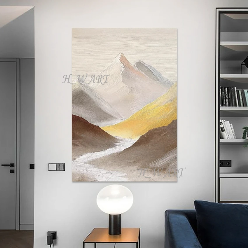 3d Natural Scenery Wall Picture, Canvas Modern Art Decoration, Abstract Mountain Landscape Oil Paintings, Frameless, Hot Sale