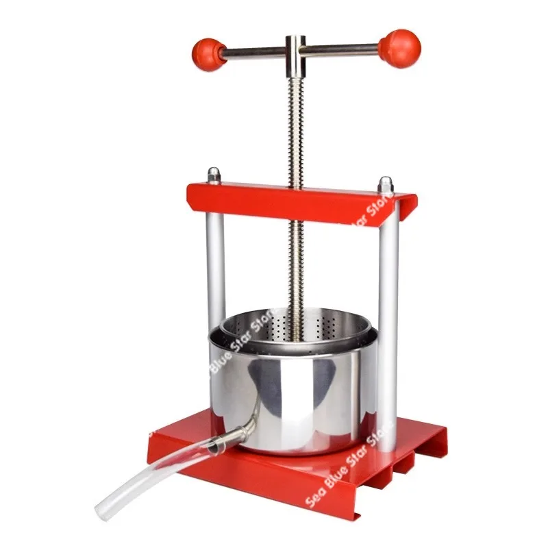 Household Manual Stainless Steel Press Lard Residue Press Wine Separation Filter Extruder Press Yogurt