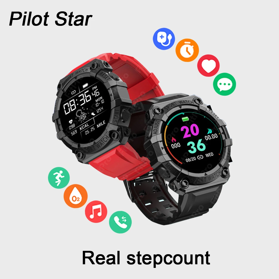 

Smart watches For Men Women Sports Fitness Tracker Watches Real Step Bluetooth Calls Digital Waterproof Smartwatch FD68