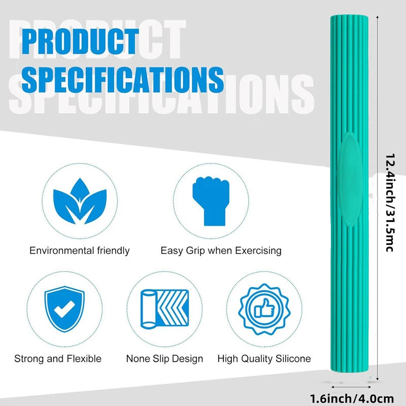 Barra de resistência para fisioterapia, flexível, antiderrapante, torção, exercício de mão, alivia a dor da tendinite, melhora a força de aderência