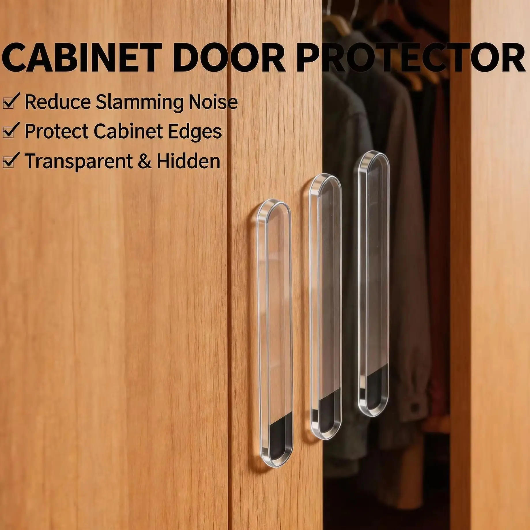 Door Stopper Toilets Drawer Door Cabinets Anti-collision Silicone Pad Self Adhesive Buffer Bumper Mute Protection Pad
