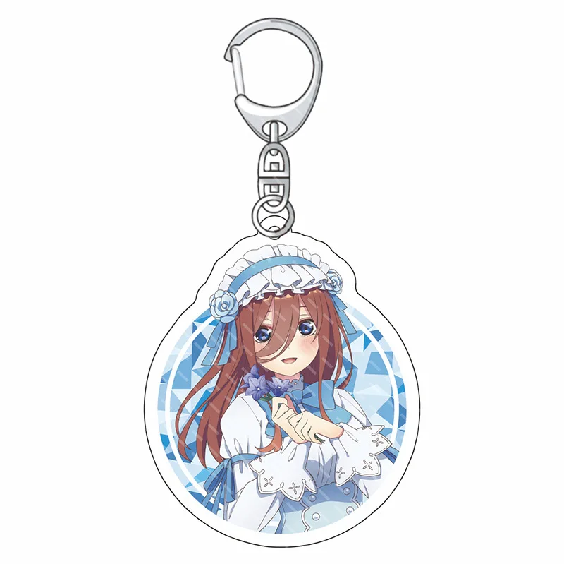 The Quintessential Quintuplets Acrylic Keychains Nakano Ichika Nakano Nino Nakano Yotsuba Key Chain Anime Backpack Pendant Gifts