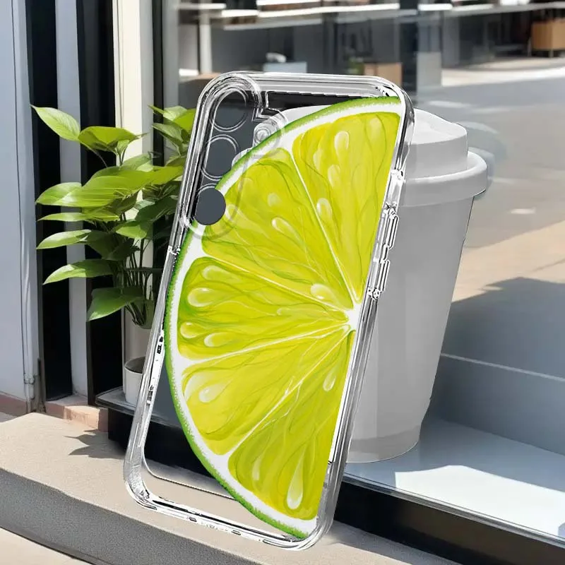 

Orange Grapefruit Art Cartoon For Samsung A56 A42 A36 A35 A34 A23 A16 A15 A05 A04 A03 Note 20 5G Translucent Phone Case