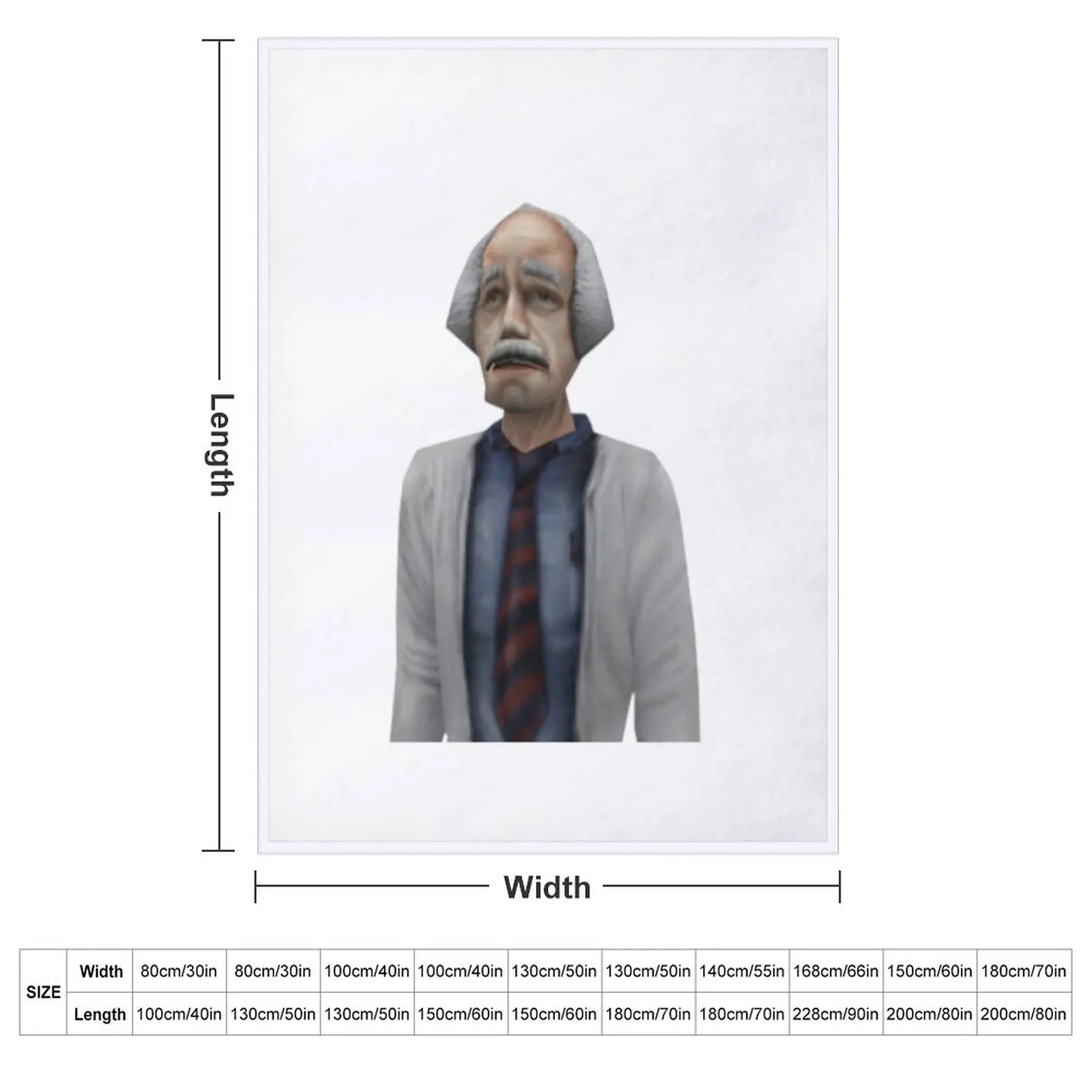 Half-Life Scientist 02 (Doctor Coomer) Throw Blanket couch cozy soft plush fuzzy picnic outdoor blanket