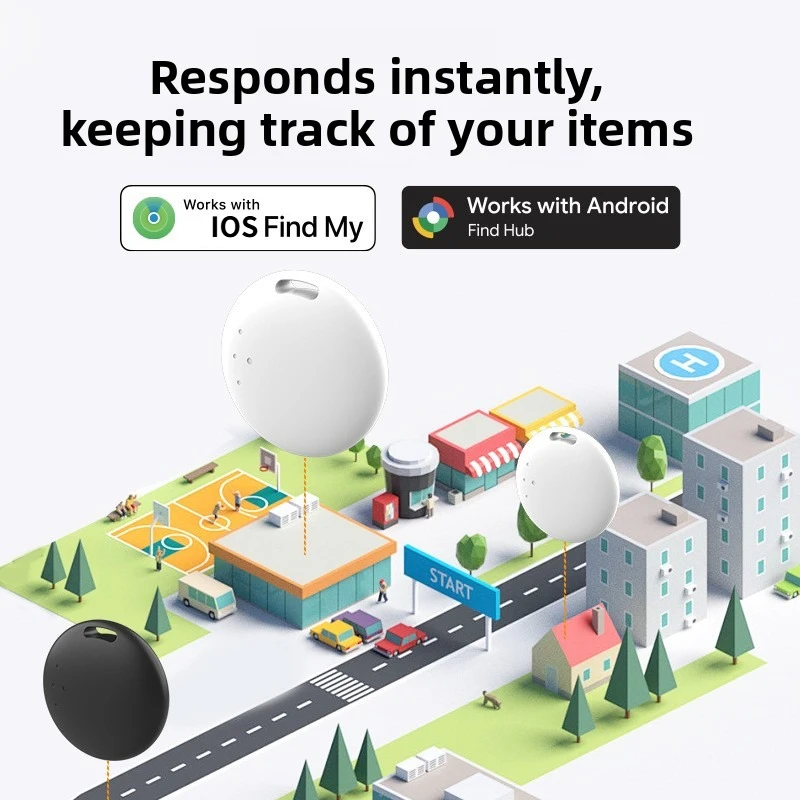 CD Airtag GPS Tracker Locator Android Google IOS Find My Global Positioning Anti-lost Device Smart Tag Car Pet Key Wallet Finder