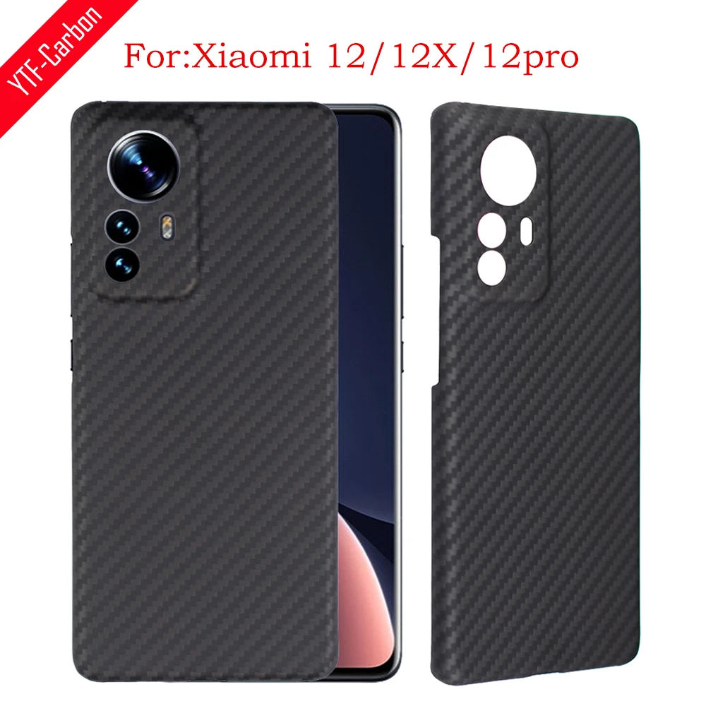 YTF-Carbon carbon fiber case For Xiaomi 12 Case Ultra-thin anti-drop Aramid fiber Xiaomi 12pro mi 12x Cover