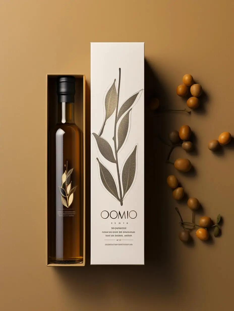 Custom Clear Glossy Waterproof Sticker Label｜Olive Oil Bottle Label｜Adhesive Packaging Sticker