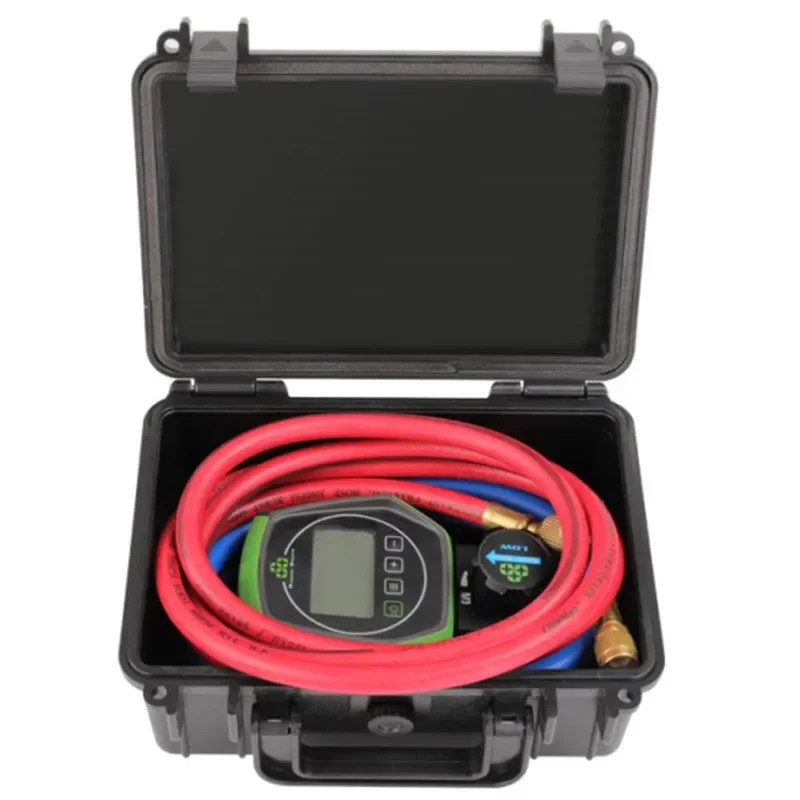 DC 9V Air Conditioning Cold Storage, Automobile Air Conditioning Fluorine Pressure Gauge Electronic Refrigerant Meter Group