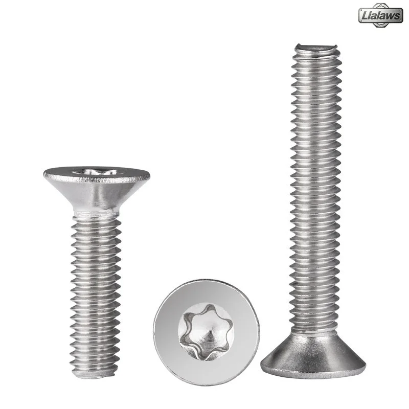 GB2673 304 A2 Stainless Steel Six Lobe Torx Flat Countersunk Head Screw Bolt M5 M6 M8 M10 M12 Six Lobe Torx Screws