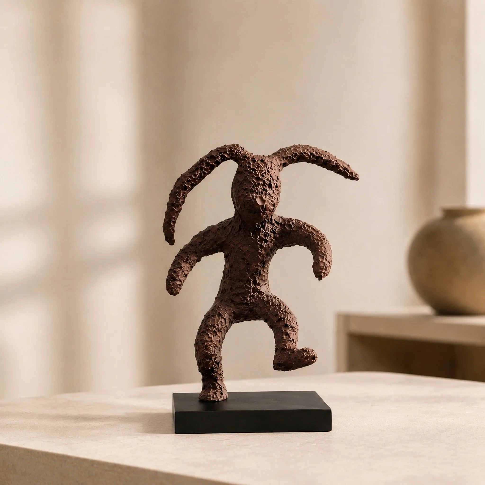 Abstract Art Sculpture Resin Figurine Modern Home Decor Creative Statue Bookshelf Living Room Office Decoration Ornament