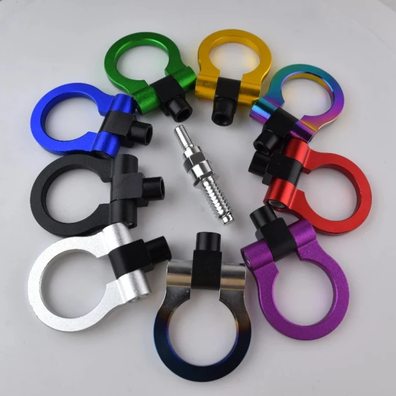 Aluminum Alloy Tow Hook for Ford Focus, European Reverse Thread Screw, Auto Modification Accessory