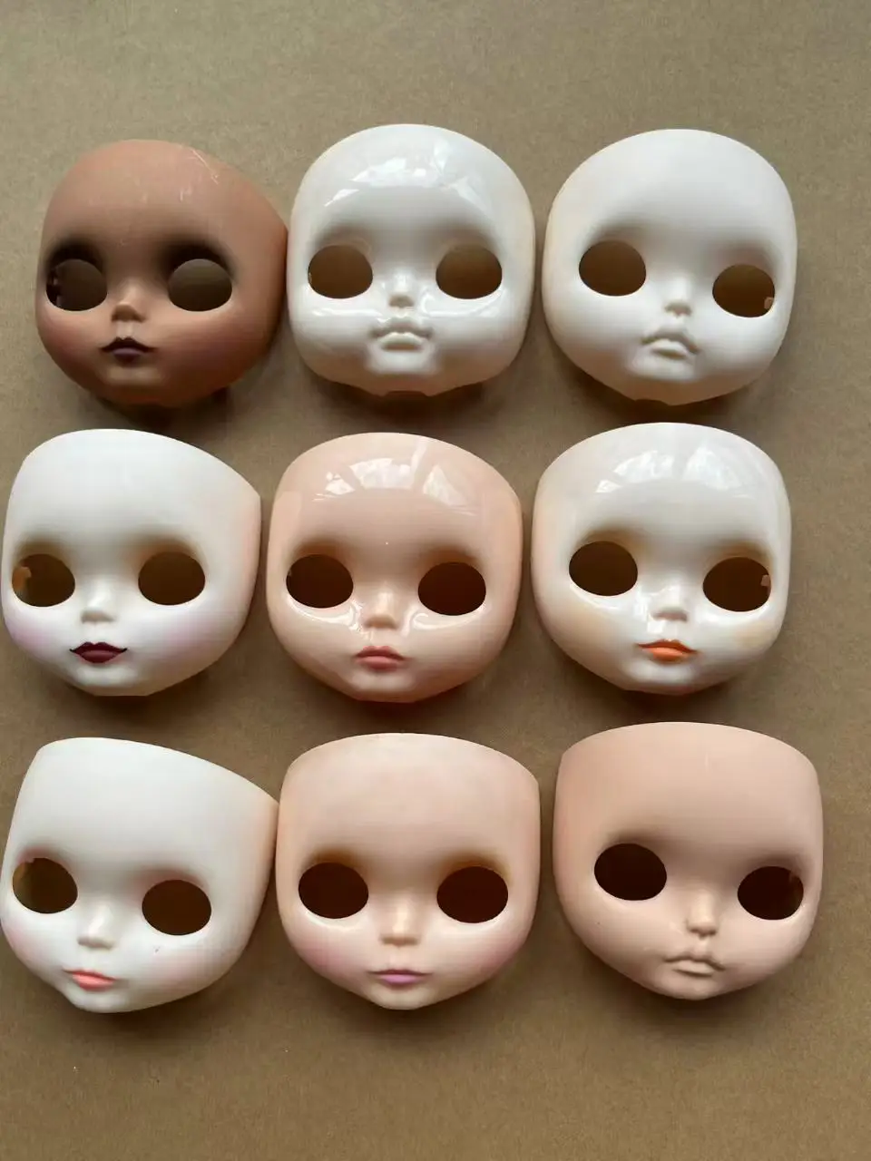 Small Doll Face Mold Facial Accessories 1/3Doll Multiple Styles Available for Collectible Figures