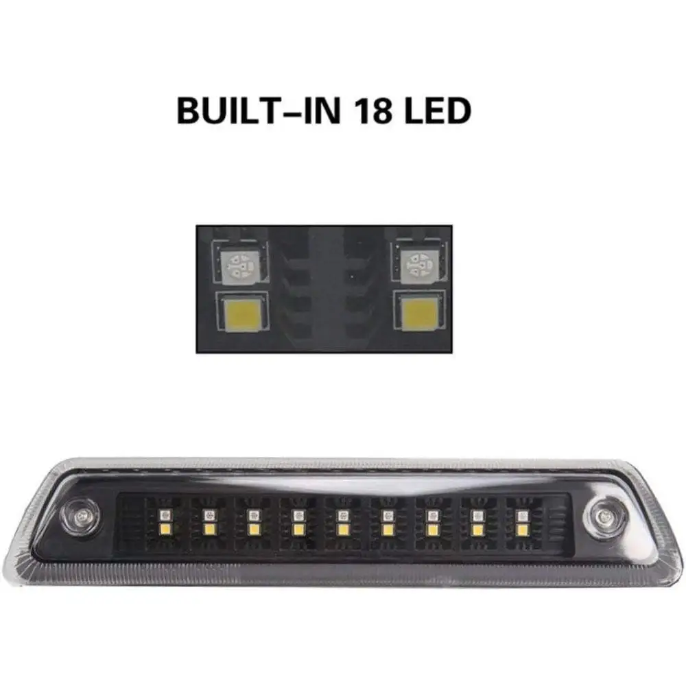 1pcs 12V LED Car Brake Light 18 LED Reverse Light Red Brake White Reverse 2 Modes Waterproof Fit for Ford F150 2009-2014