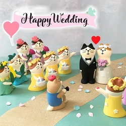 Wedding Valentine Decoration Gift Micro-scenario Potted Cake Baby Car Decoration Ins Resin Crafts Small Ornaments