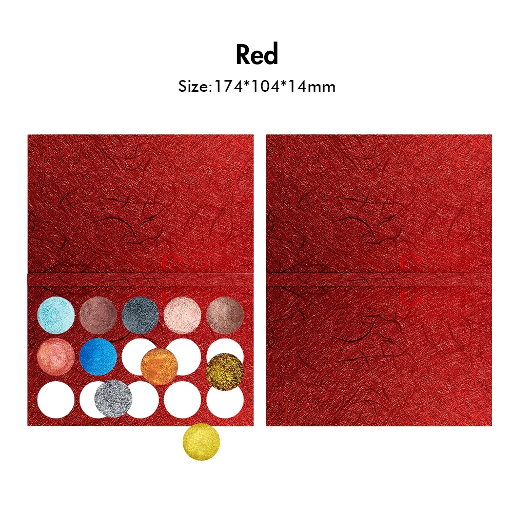 15-Color Private Label DIY Eyeshadow Custom Logo Shimmer Matte Glitter Luminous High Pigmented Long-lasting Waterproof Makeup