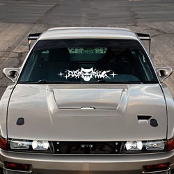 Car Sticker Cosmic Wheelz Funny Ghost Face Waterproof Decal DIY Car Body Door Front Windshield Auto Exterior Decor Accessories
