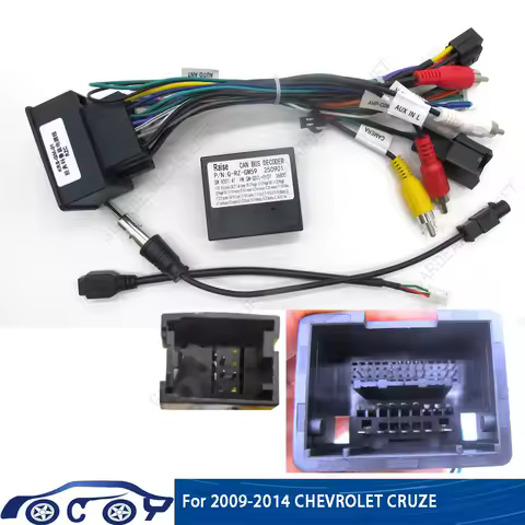 16Pin Car Radio Wiring Cable For Chevrolet Trax/Cruze/Aveo/Sonic/2008-2014 Harness Adapter With CANBUS Box 2DIN Head Unit Stereo