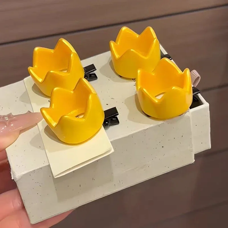 Niedliche 3D Goldene Mini-Kronen-Haarspangen Kawaii Seitenpony-Clips Haarnadeln Kopfbedeckung für Cosplay Damen Tägliche Haarspangen Haaraccessoires – Detail 11
