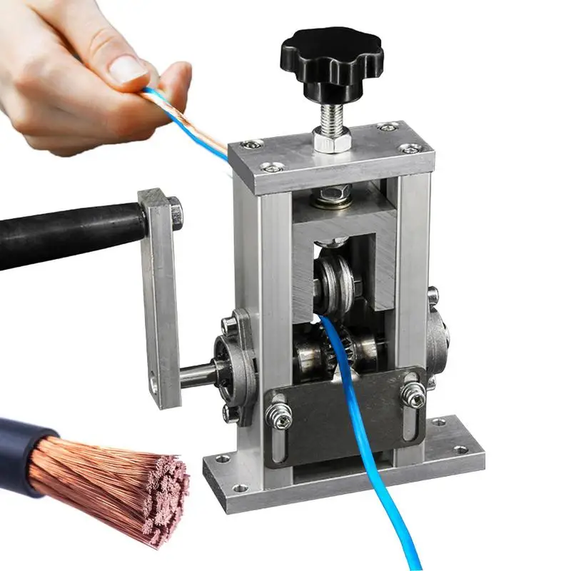 Manual Wire Stripping Machine Scrap Copper Cable Peeling Cutter Tool For 1-20mm Cables Can Connect Hand Drill Driven Supplies