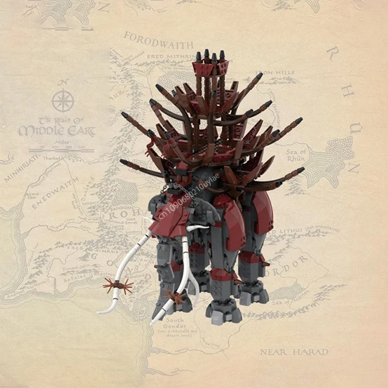 

1331pcs MOC Movie The Rings Mumakil Of Harad Model Set Building Block DIY Assembly Bricks Ultimate Collector Series Toys Gifts