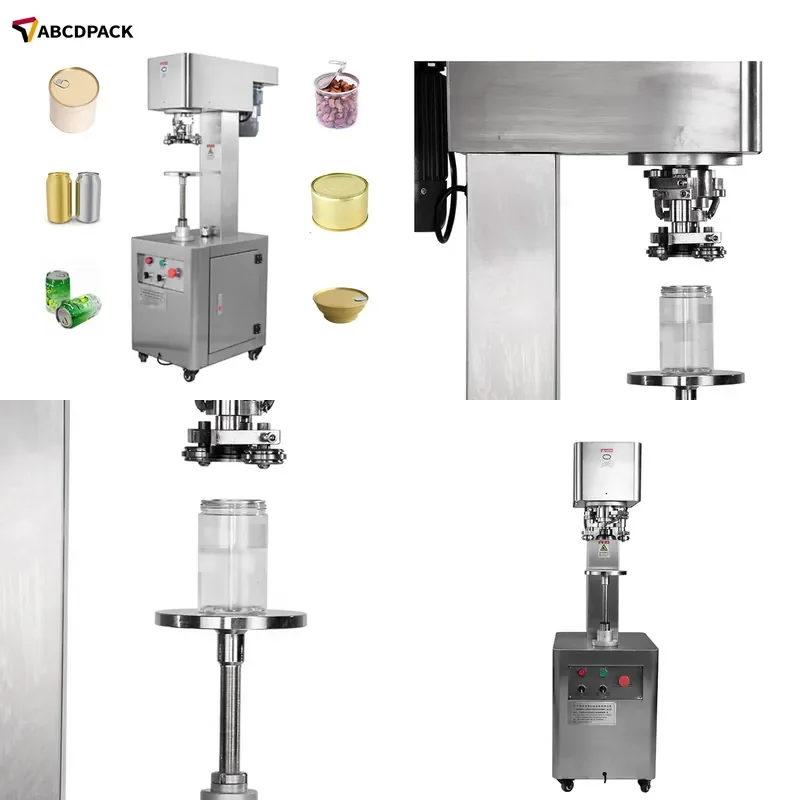for Semi-automatic Small Tin Can Canning Machine Aluminum Tomato Canning Machine Milk Powder Nitrogen Sealing Machine
