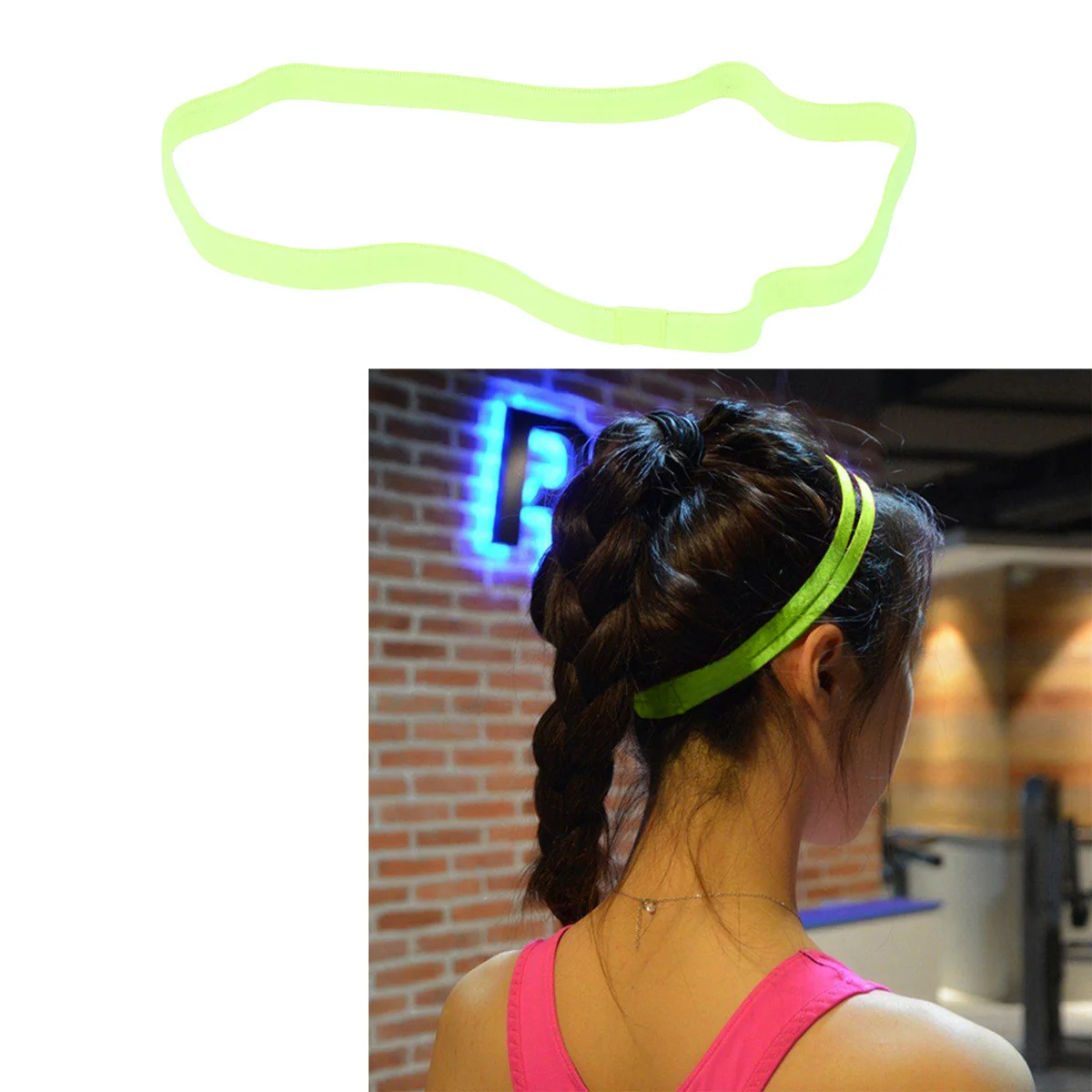 

9pcs Stretchy Anti-Slip Soft Cloth Sweatband For Yoga Running Dance Sports Exercise Fitness Gear Yoga Headband Stretchy Hairband