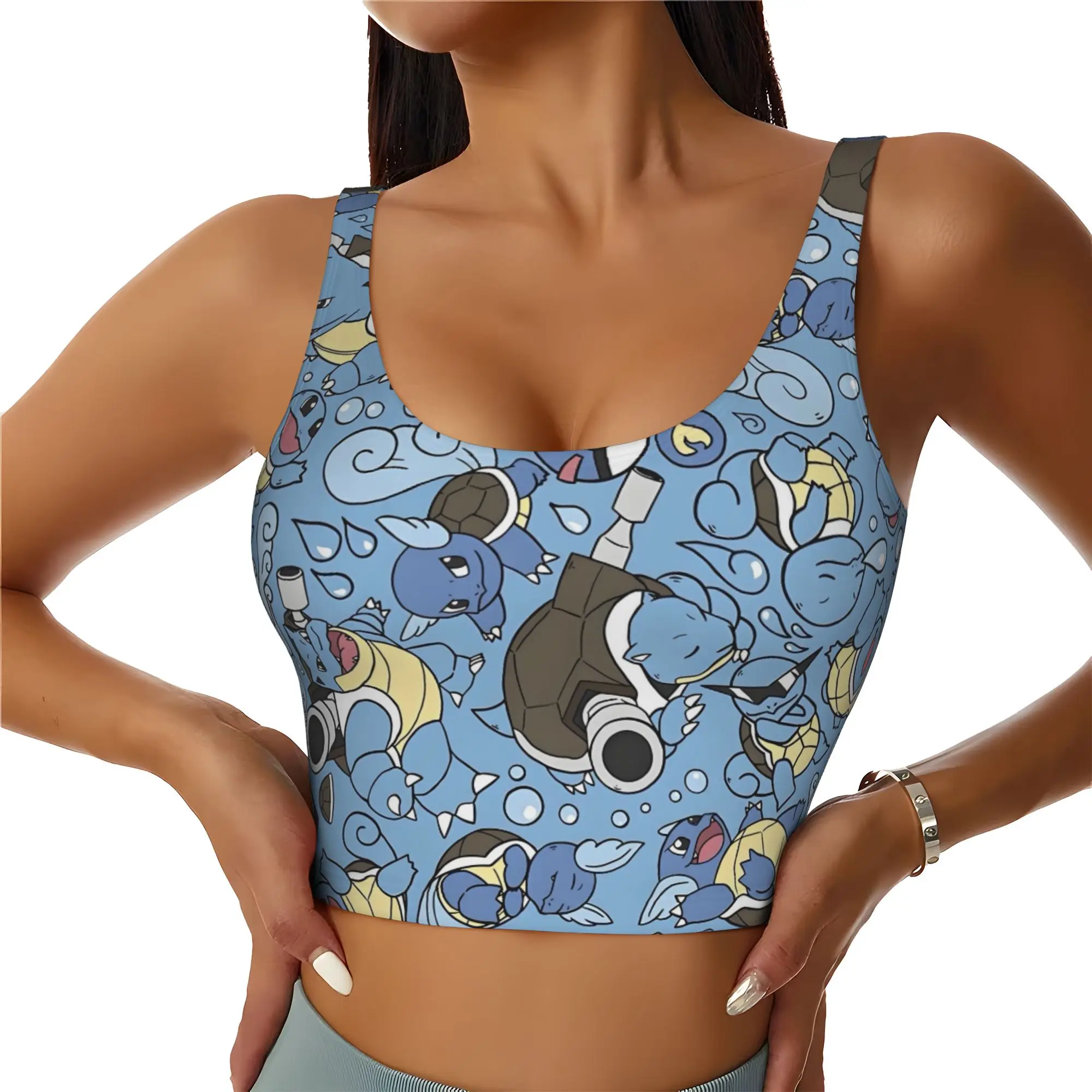 sutia-esportivo-personalizado-squirtles-para-mulheres-top-cropped-de-alto-impacto-para-jogos-de-video-e-yoga