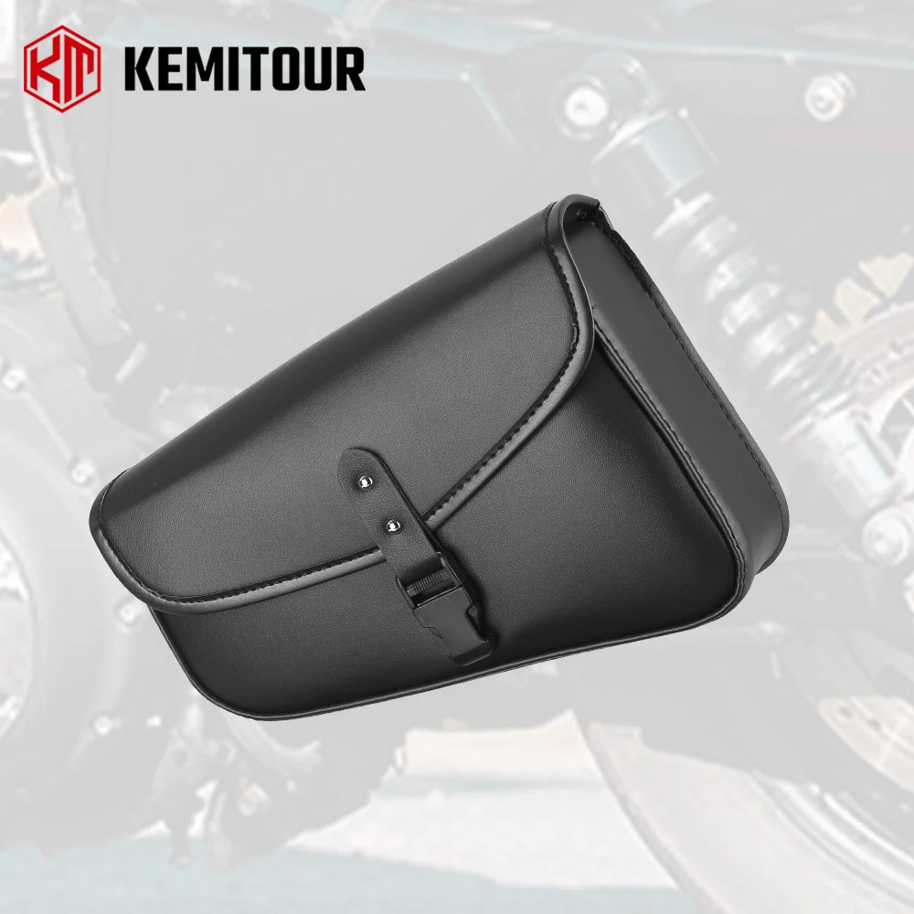 Motorcycle Saddlebags Waterproof PU Leather Side Swingarm Tool Bag Storage Bag for Honda Rebel 300 250 500 for Yamaha for BMW