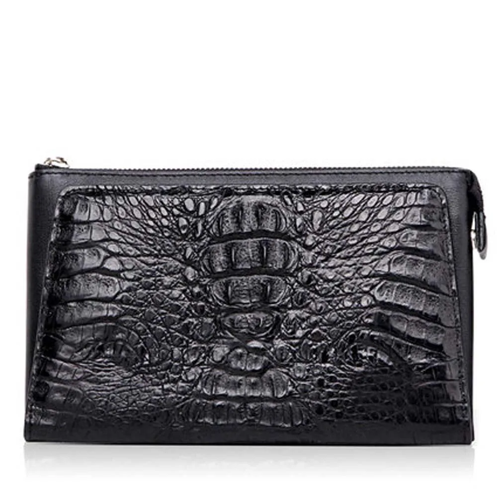 KEXIMA kadilaier Imported crocodile leather handbags men new business crocodile leather men's handbags grab men clutch bag