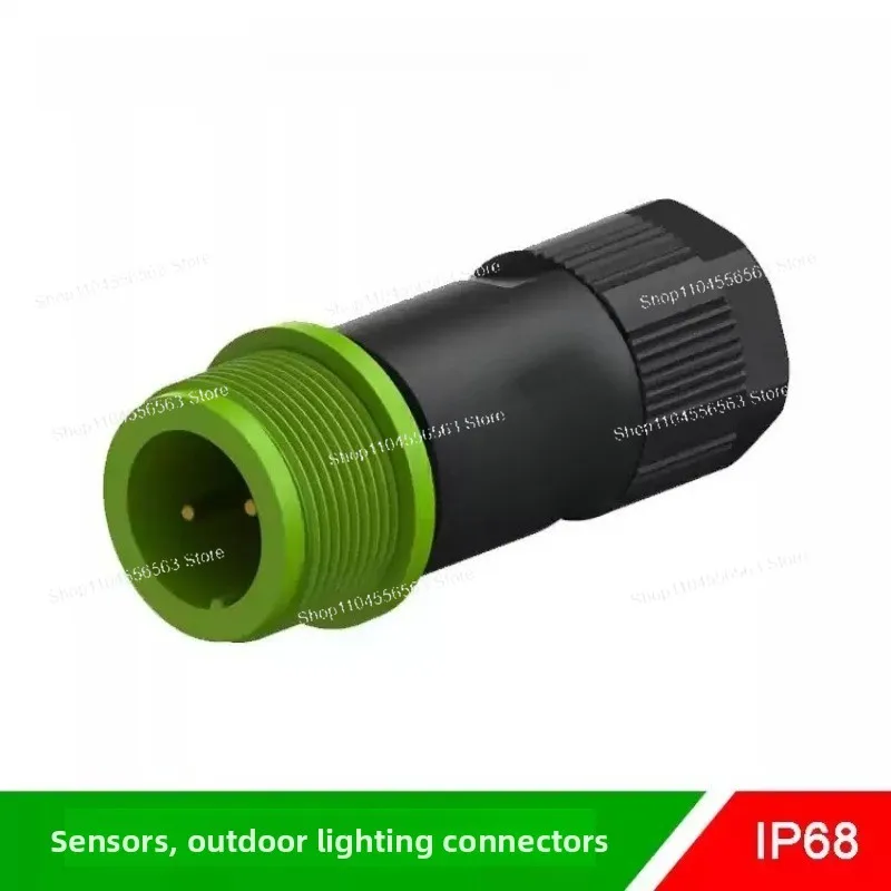 Waterproof 2-Core Circular Connector M20 2Pin 10A/15A for EC Series, Industrial Docking Adapter 10pcs