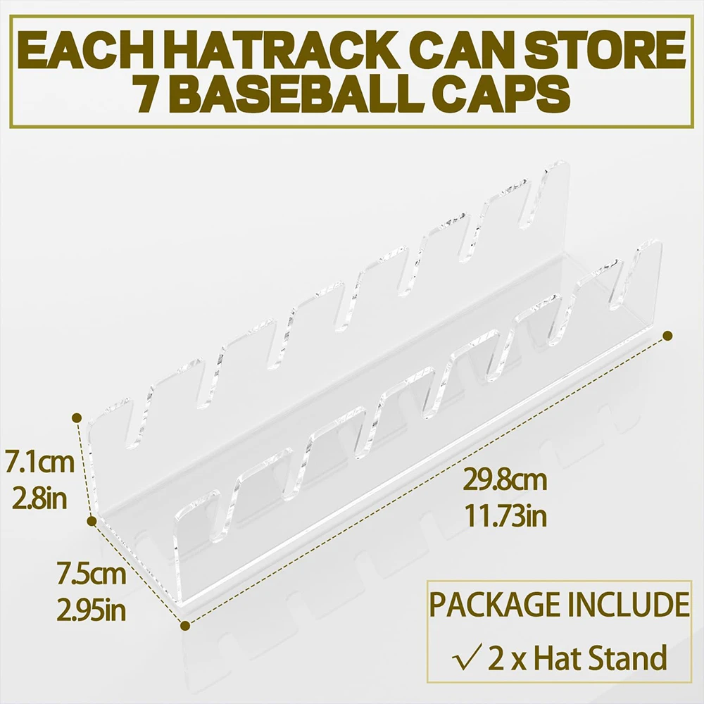 Baseball Cap Holder For Desktop Multi-Purpose Hat Storage Rack For Homes Offices