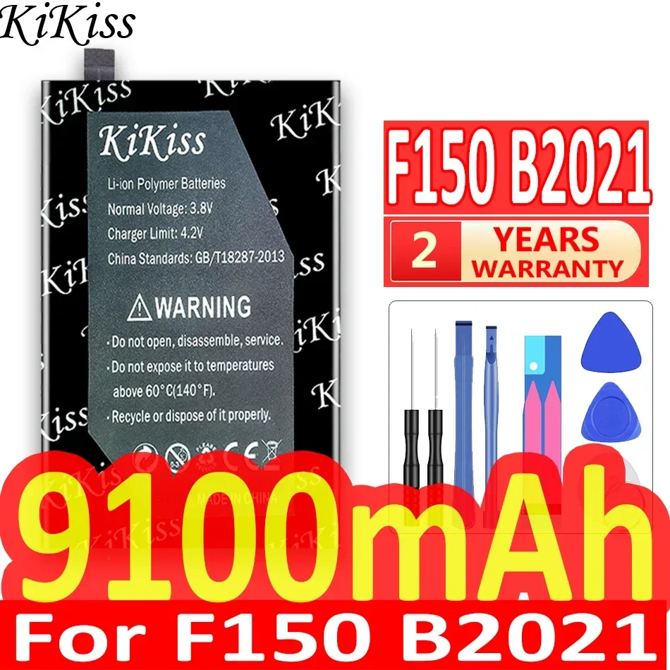 KiKiss 9100mAh - 9500mAh Battery For Oukitel F150 B2021 For Oukitel IIIF150 R2022 R2022 Mobile Phone Batterij