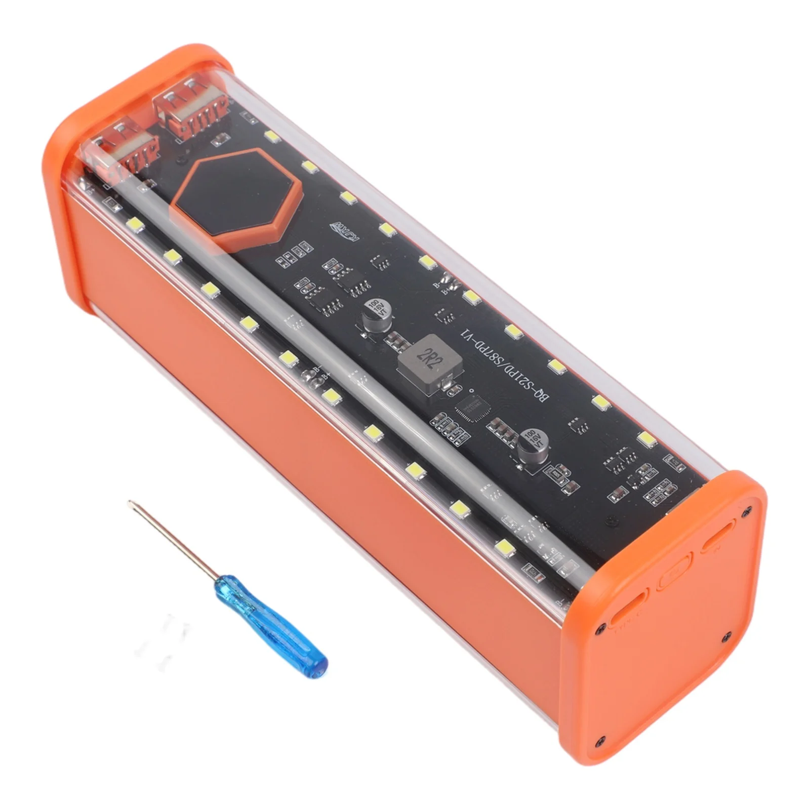 22 5W 8x21700 Battery for Power Bank Case with Dual Output and Input for Fast Charging Portable External Battery Holder