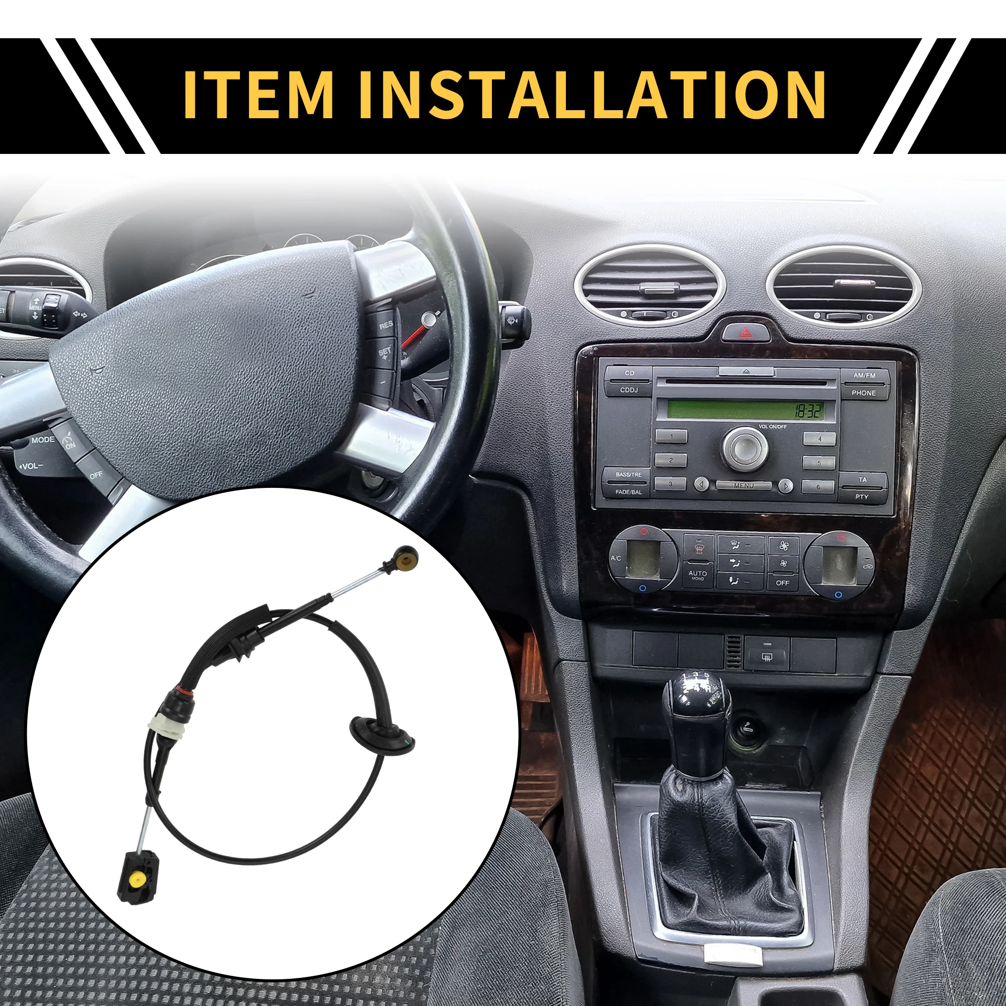 

UXCELL Auto Transmission Gear Shifter Cable for Ford F-150 2005 2006 2007 2008 4.6L