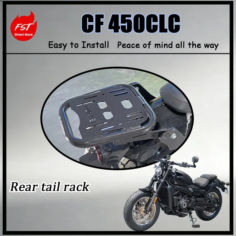 

FOR 450CLC Luggage Carrier Tail Mount Comfort Backrest Reinforced Upgrade Motorcycle Baggage Rack for Comfortable Riding