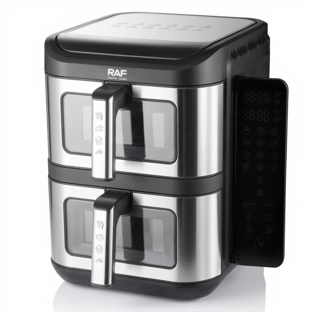R.5280 6+6L Baskets With 360 Degree Air Circulation And Multi Purpose Cooking Functions Air Fryer