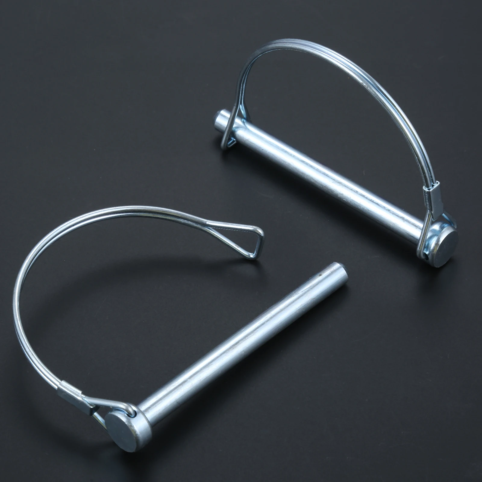 2PCS M8/M9/M10 Steel Coupler Safety Pin For Trailer Pintle Hooks Jack Legs Home Garden Lawn Hitch Tool Easy To Use Install