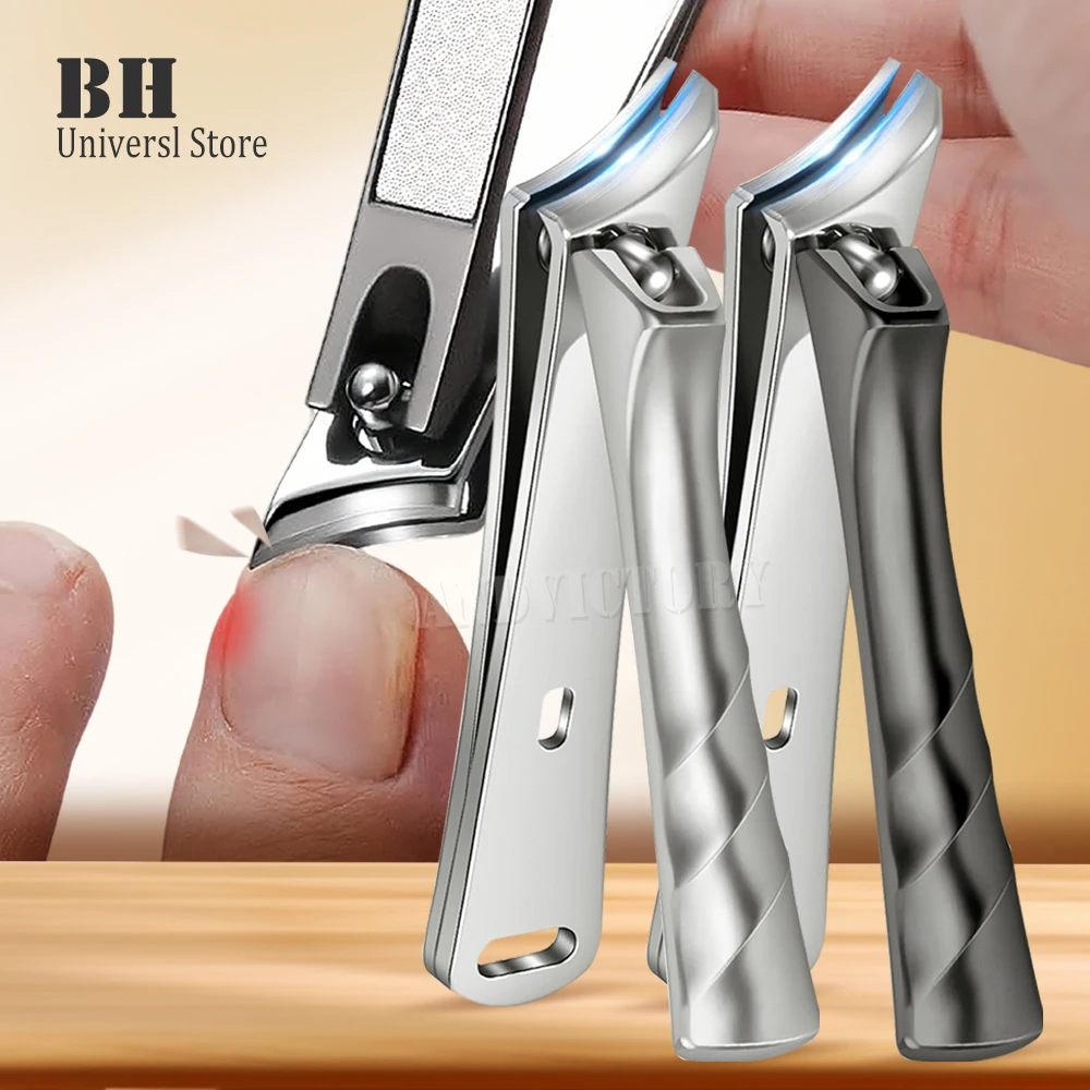 1Pcs Nail Clipper Slanted Blade Nail Cutter Ingrown Toenail Clippers for Thick Toenails Angled Head Toe Nail Fingernail Trimmer